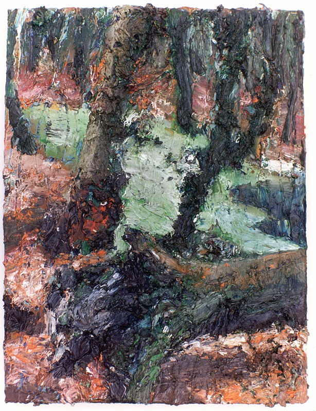 Jochen Schambeck l Knock Out (Granstedter See l 1992 l Öl auf Leinwand l 40 x 30 cm